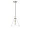 Z-Lite Harper 1 Light Pendant, Brushed Nickel & Clear 3034P11-BN - alternate 4